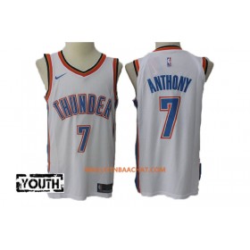 Maillot NBA Oklahoma City Thunder Carmelo Anthony 7 Nike 2017-18 Blanc Swingman - Enfant